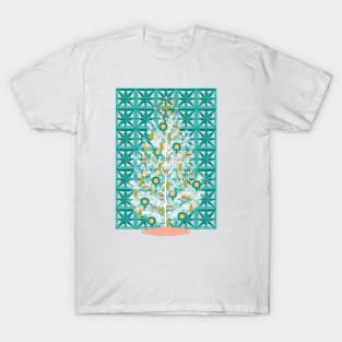 Mid Century Modern Christmas Tree T-Shirt